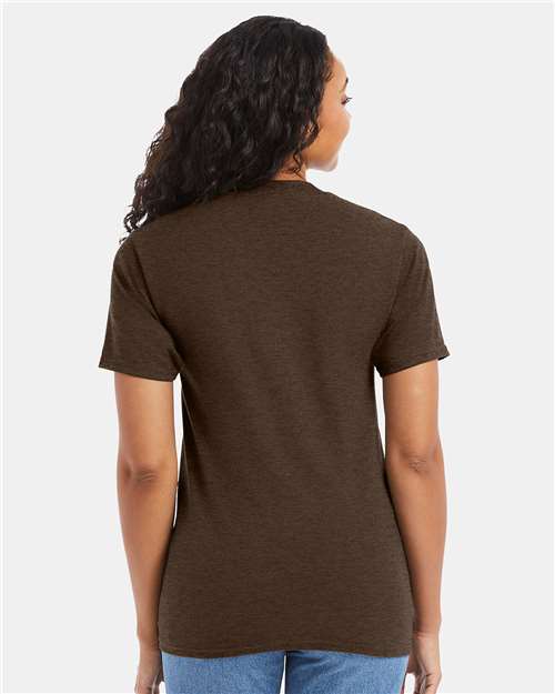 Unisex Beefy-T® T-Shirt - Heather Brown Back