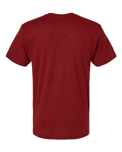 Unisex Fine Jersey Tee - Cardinal Blackout Back