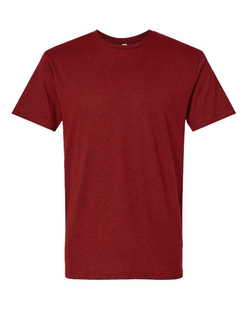 Unisex Fine Jersey Tee - Cardinal Blackout Front
