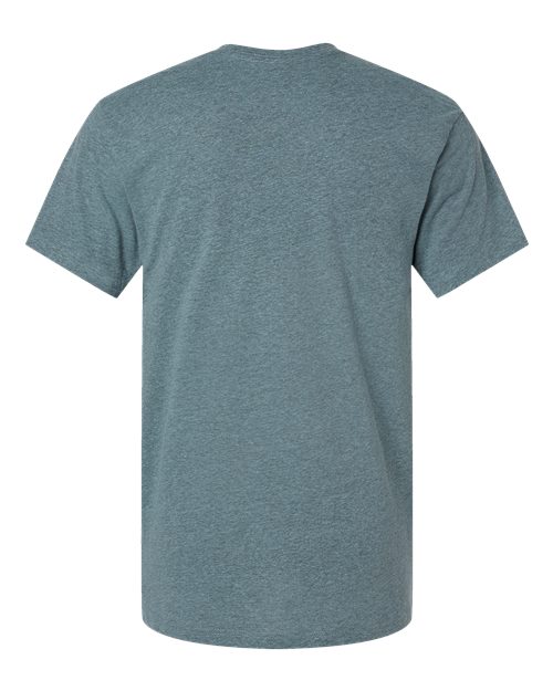 Unisex Fine Jersey Tee - Ice Blackout Back