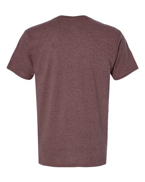 Unisex Fine Jersey Tee - Sangria Blackout Back