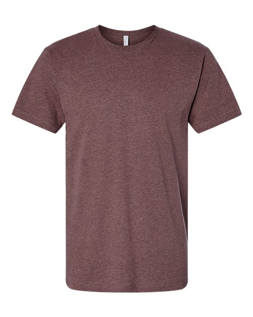 Unisex Fine Jersey Tee - Sangria Blackout Front