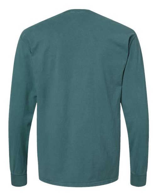 Unisex Garment-Dyed Long Sleeve T-Shirt - Cactus Back