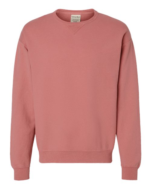 Unisex Garment-Dyed Crewneck Sweatshirt - Mauve Front