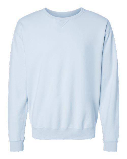Unisex Garment-Dyed Crewneck Sweatshirt - Soothing Blue Front