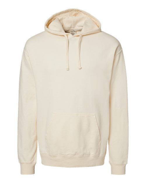 Unisex Garment-Dyed Hooded Sweatshirt - Parchment Front