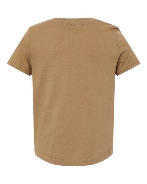 Toddler Fine Jersey Tee - Coyote Brown Back