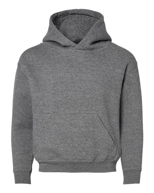 Youth Fleece Hoodie Sweatshirt - Granite Heather Front