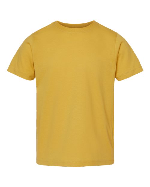 Toddler Fine Jersey Tee - Mustard Front