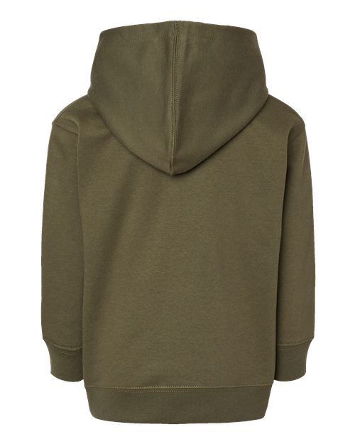 Toddler Pullover Fleece Hoodie - Military Green Back