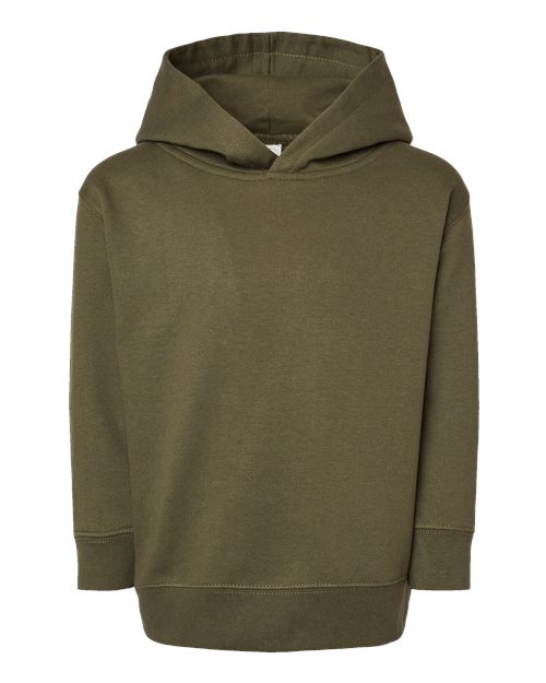 Toddler Pullover Fleece Hoodie - Military Green Front