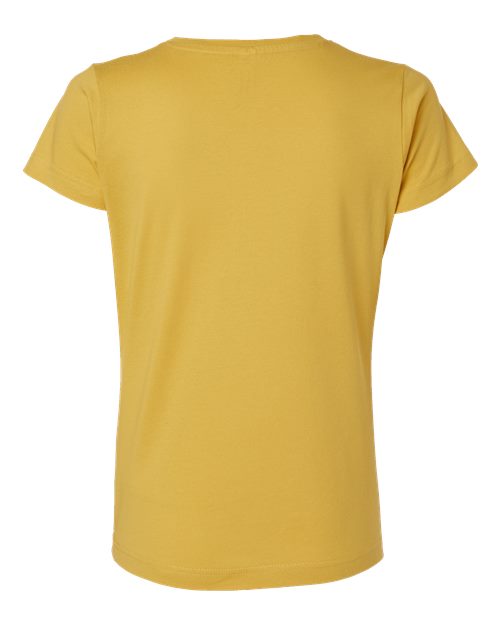 Women's Fine Jersey Tee - Mustard Back