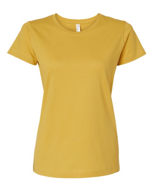 Women's Fine Jersey Tee - Mustard Front