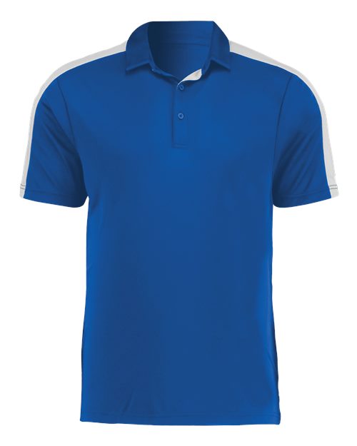 Men's Two-Tone Vital Polo - Royal/ White Front