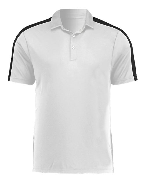 Men's Two-Tone Vital Polo - White/ Black Front