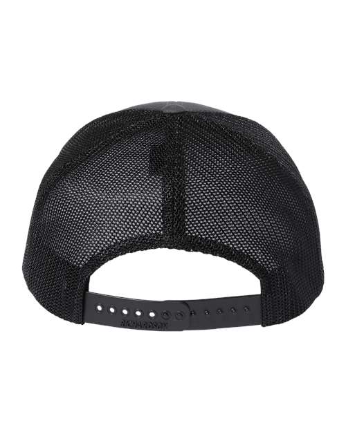 112+ R-Flex Adjustable Trucker Cap - Charcoal/ Black Back