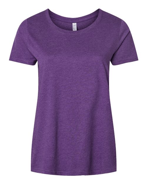 Women's Curvy Collection Fine Jersey Tee - Vintage Purple Front