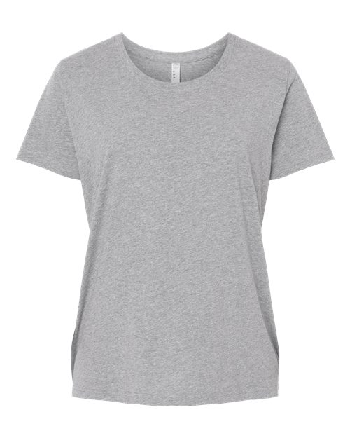 Women's Curvy Collection Fine Jersey Tee - Heather Front