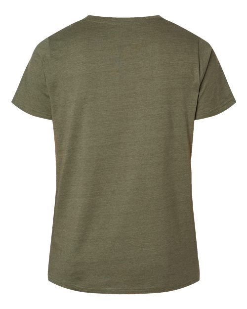 Women's Curvy Collection Fine Jersey Tee - Vintage Military Green Back