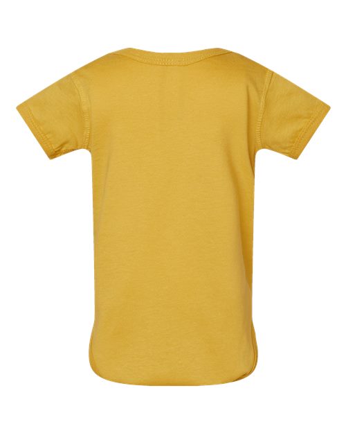 Infant Fine Jersey Bodysuit - Mustard Back