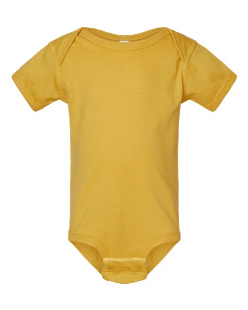 Infant Fine Jersey Bodysuit - Mustard Front