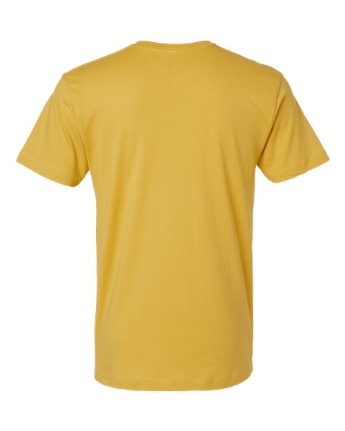 Unisex Fine Jersey Tee - Mustard Back