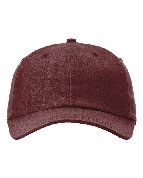 Sustainable Performance Cap - Heather Maroon Front