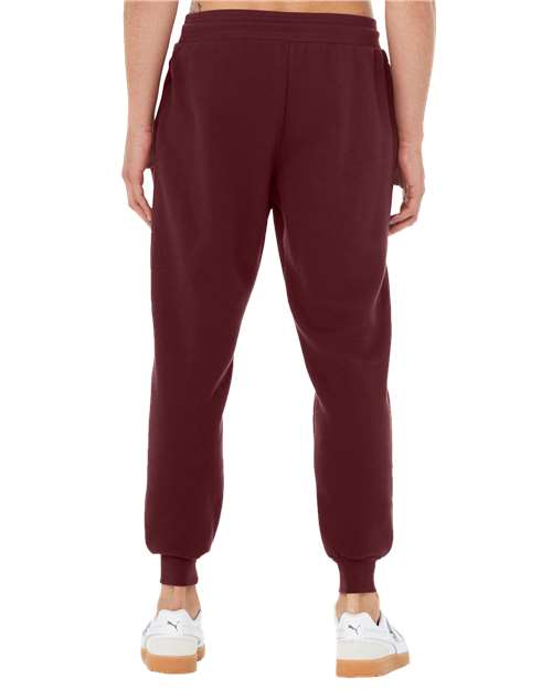 Unisex Sponge Fleece Joggers - Maroon Back