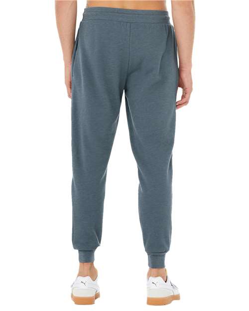 Unisex Sponge Fleece Joggers - Heather Slate Back