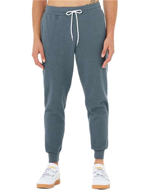 Unisex Sponge Fleece Joggers - Heather Slate Front