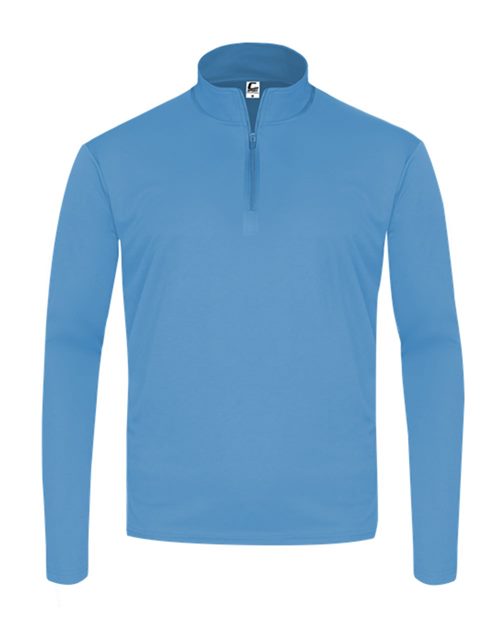 Youth Quarter-Zip Pullover - Silver Front