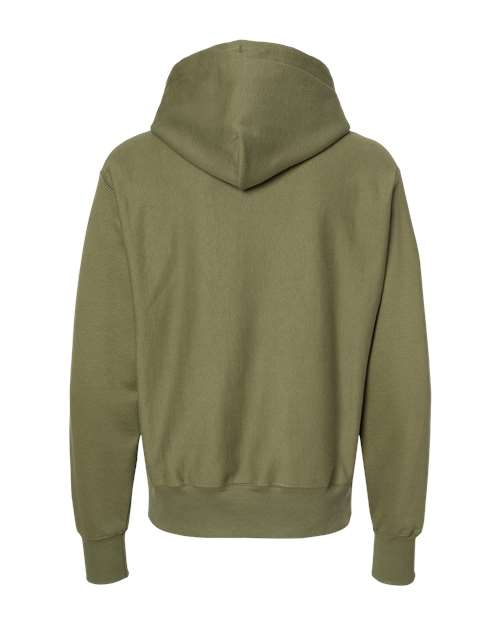 Unisex Reverse Weave® Hooded Sweatshirt - Fresh Olive Back