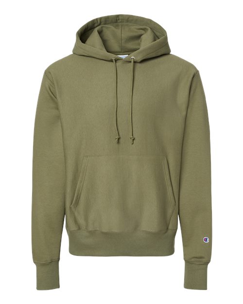 Unisex Reverse Weave® Hooded Sweatshirt - Fresh Olive Front