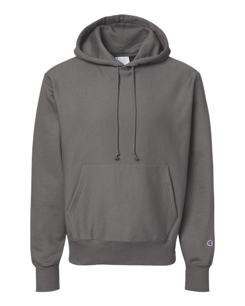 Unisex Reverse Weave® Hooded Sweatshirt - Stone Grey Front