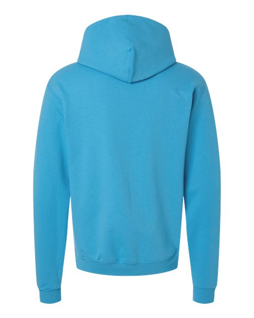Unisex Powerblend® Hooded Sweatshirt - Blue Lagoon Back