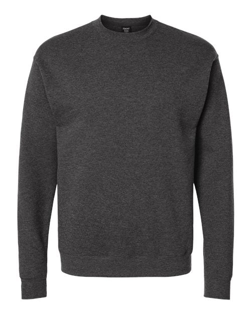 Hanes Unisex Perfect Sweats Crewneck Sweatshirt - Charcoal Heather Front