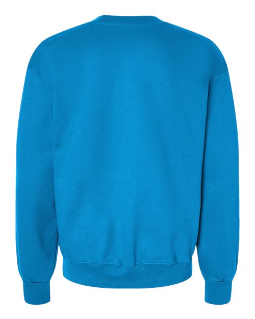 Unisex Ultimate Cotton® Crewneck Sweatshirt - Teal Back
