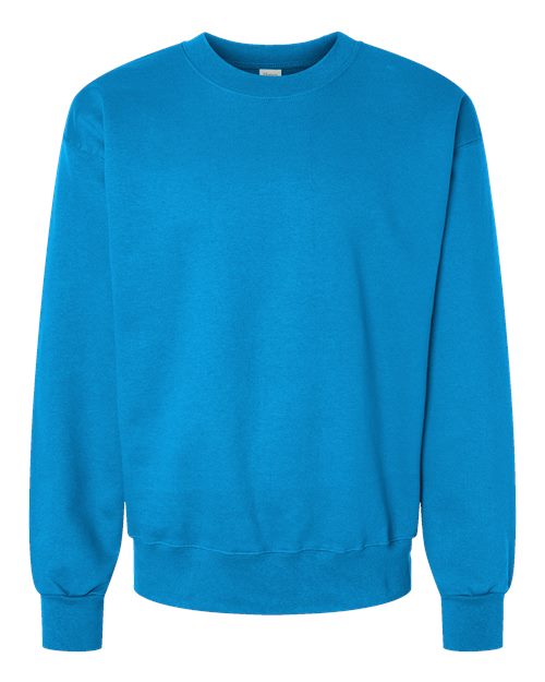 Unisex Ultimate Cotton® Crewneck Sweatshirt - Teal Front