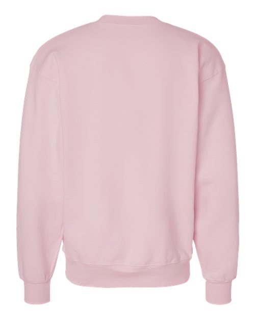 Unisex Ultimate Cotton® Crewneck Sweatshirt - Pale Pink Back