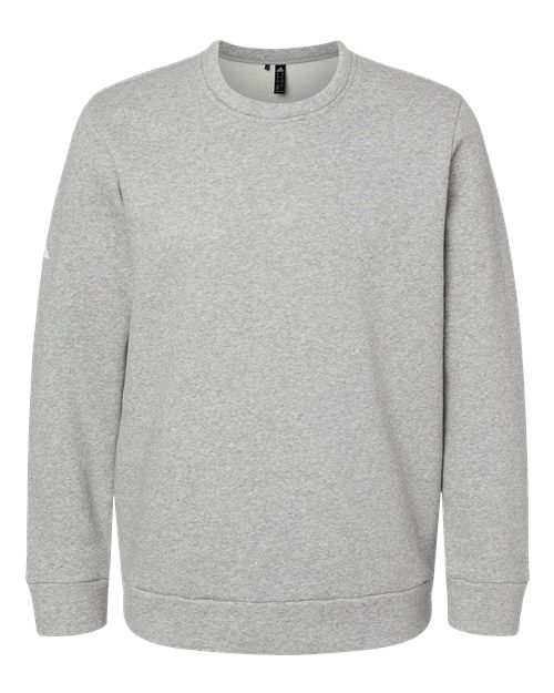 Unisex Fleece Crewneck Sweatshirt - Grey Heather Front