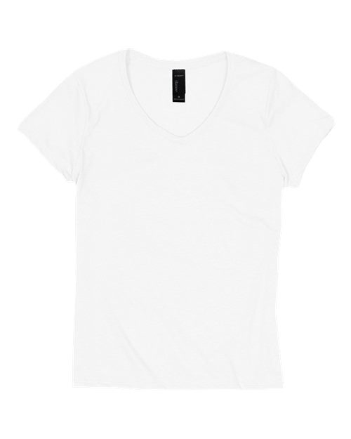 Women's Perfect-T Triblend V-Neck T-Shirt - Eco White Front