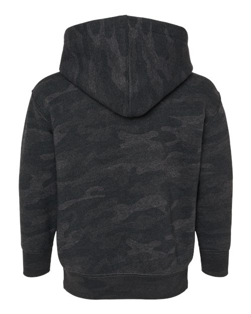 Toddler Pullover Fleece Hoodie - Storm Camo Back