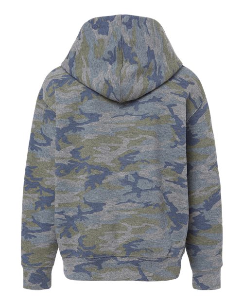 Toddler Pullover Fleece Hoodie - Vintage Camo Back