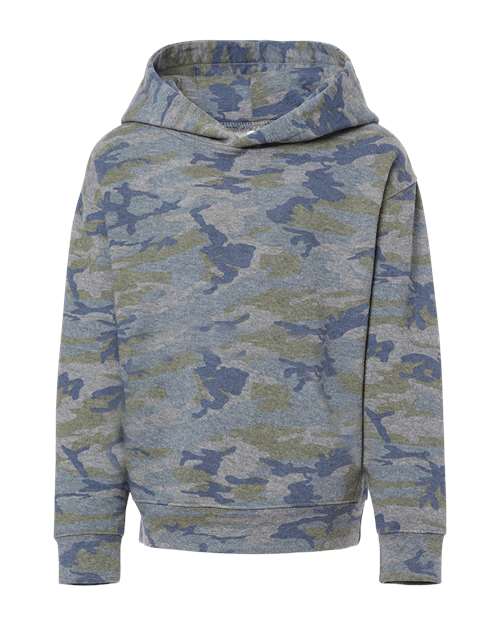 Toddler Pullover Fleece Hoodie - Vintage Camo Front