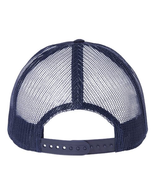 Sustainable Recy Three Trucker Cap - Navy/ Navy Back