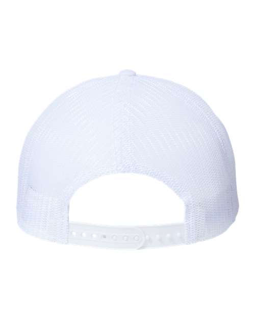 Sustainable Recy Three Trucker Cap - White/ White Back