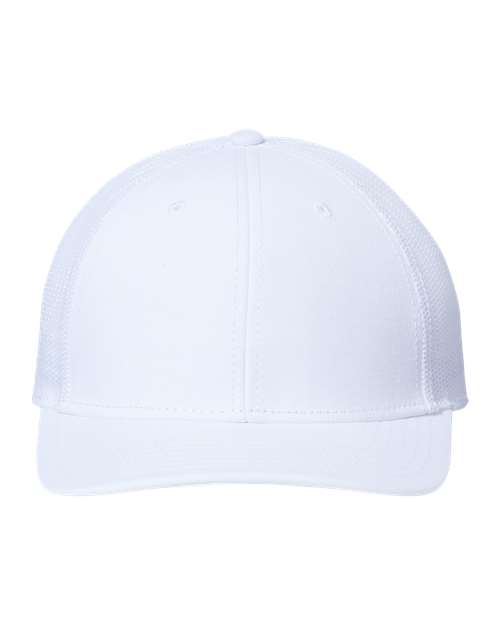 Sustainable Recy Three Trucker Cap - White/ White Front