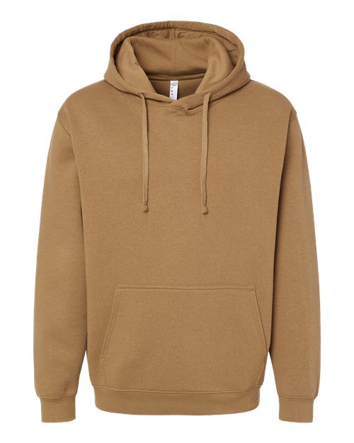 Unisex Elevated Fleece Hoodie Sweatshirt - Coyote Brown Front