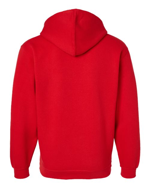 Unisex Elevated Fleece Hoodie Sweatshirt - Red Back