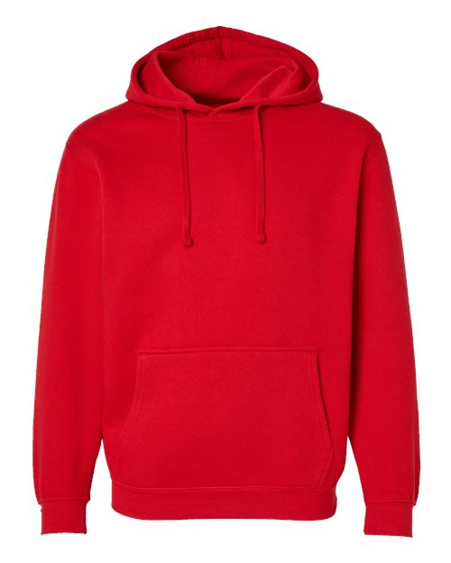 Unisex Elevated Fleece Hoodie Sweatshirt - Red Front